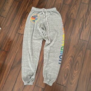 aviator nation sweatpants heather grey